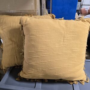 Thresehold Throw Pillows with Fringe